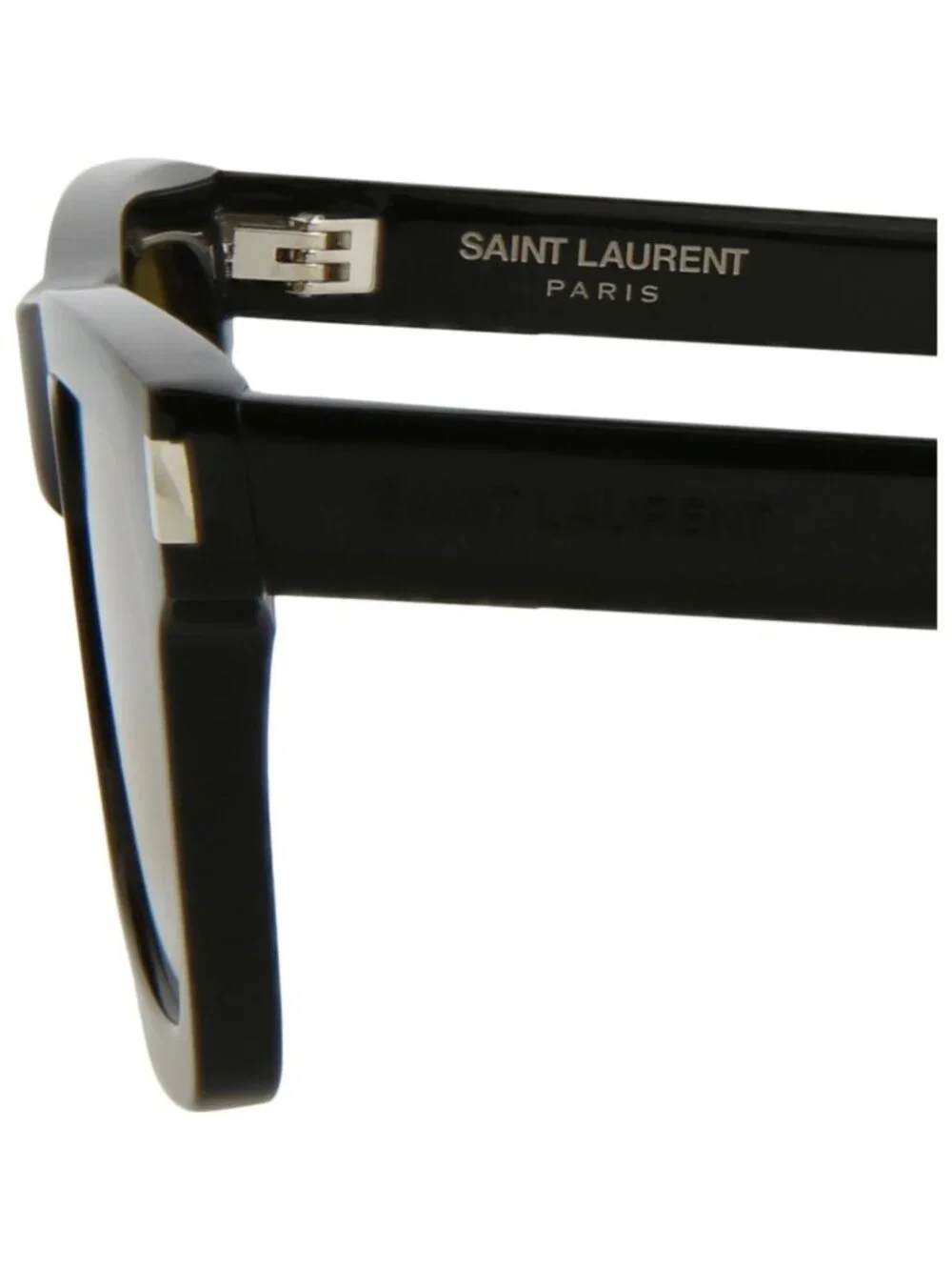 New Saint Laurent Women's Sunglasses Square Rectangle Acetate Frame Black